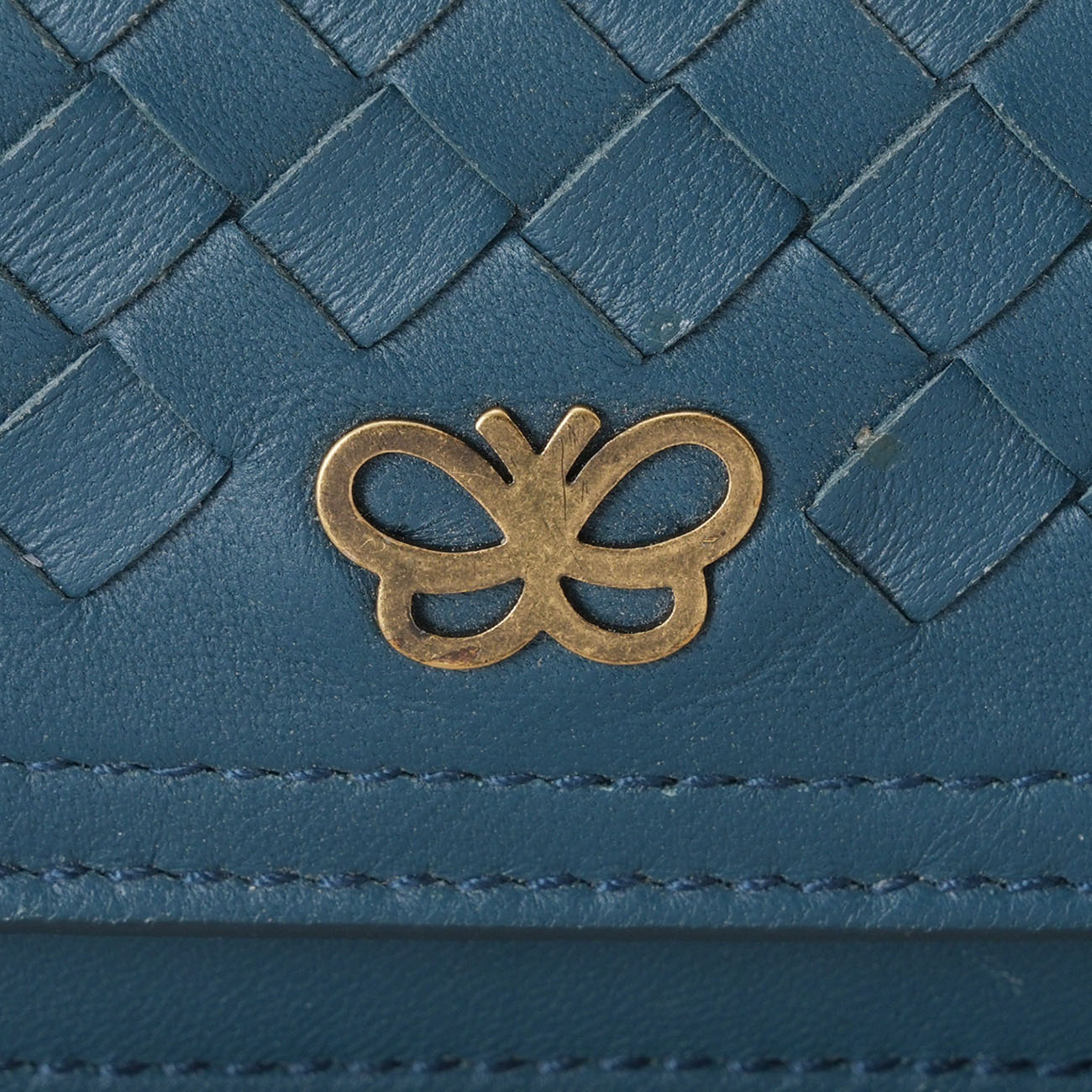 BOTTEGA VENETA(USED)보테가베네타 인트레치아토 플랩 카드지갑